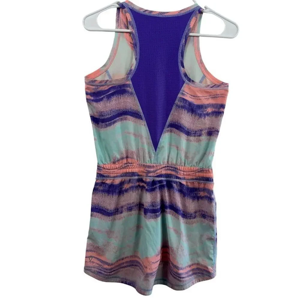 Ivivva Girls Sleeveless Colorblock Dress 12 Casual Athleisure READ‎ Lululemon - Picture 2 of 8